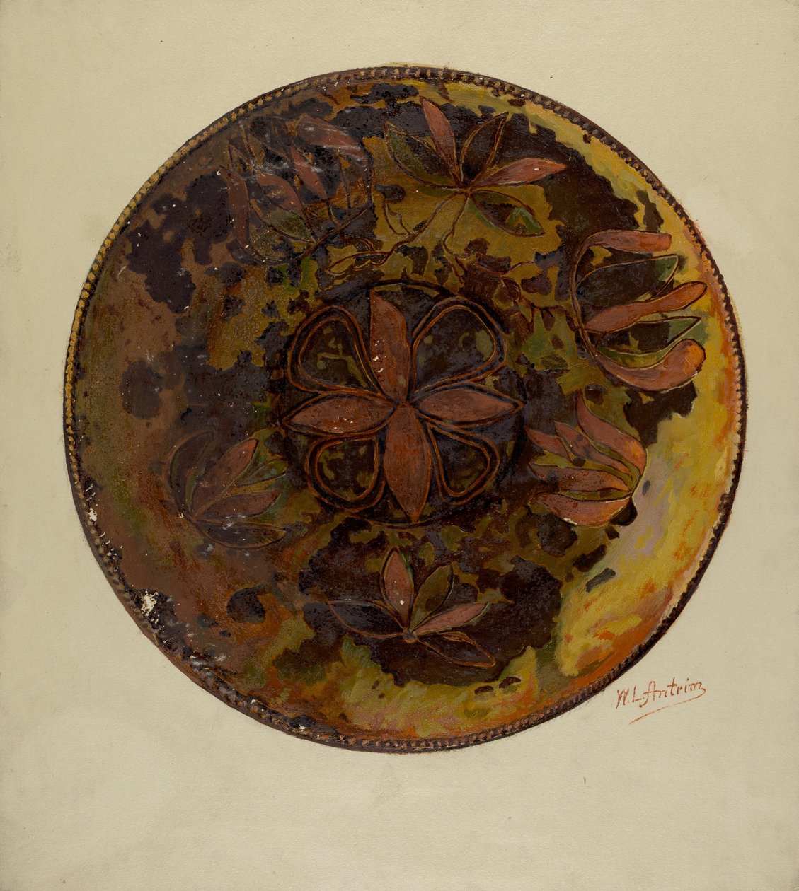 Pa. Tyska plattan, ca. 1937. av William L Antrim
