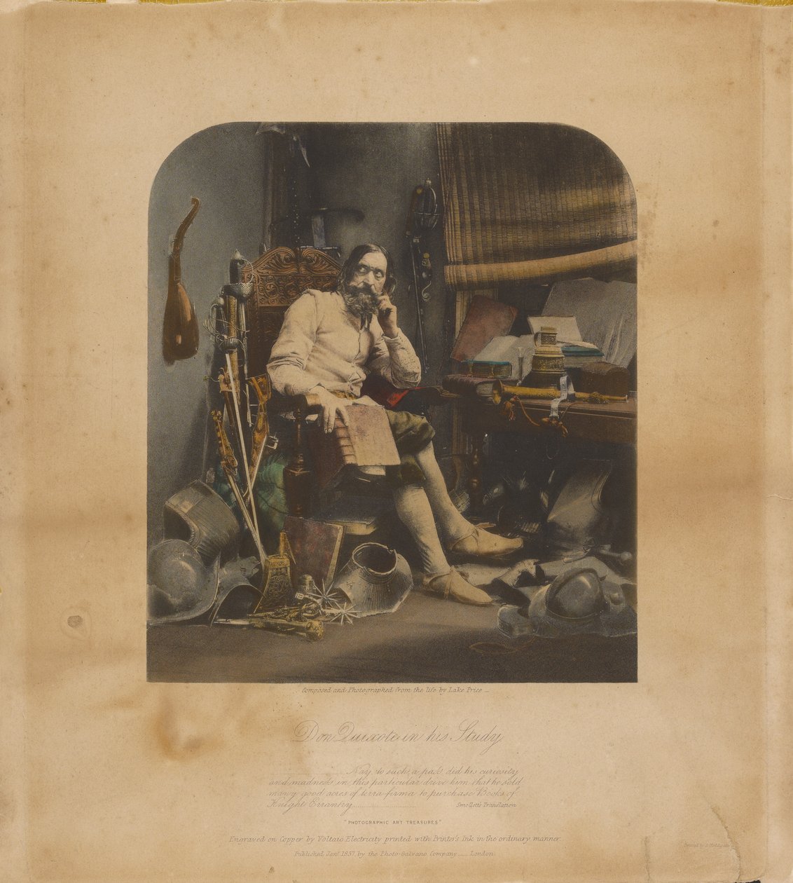 Don Quijote i sitt arbetsrum av William Lake Price