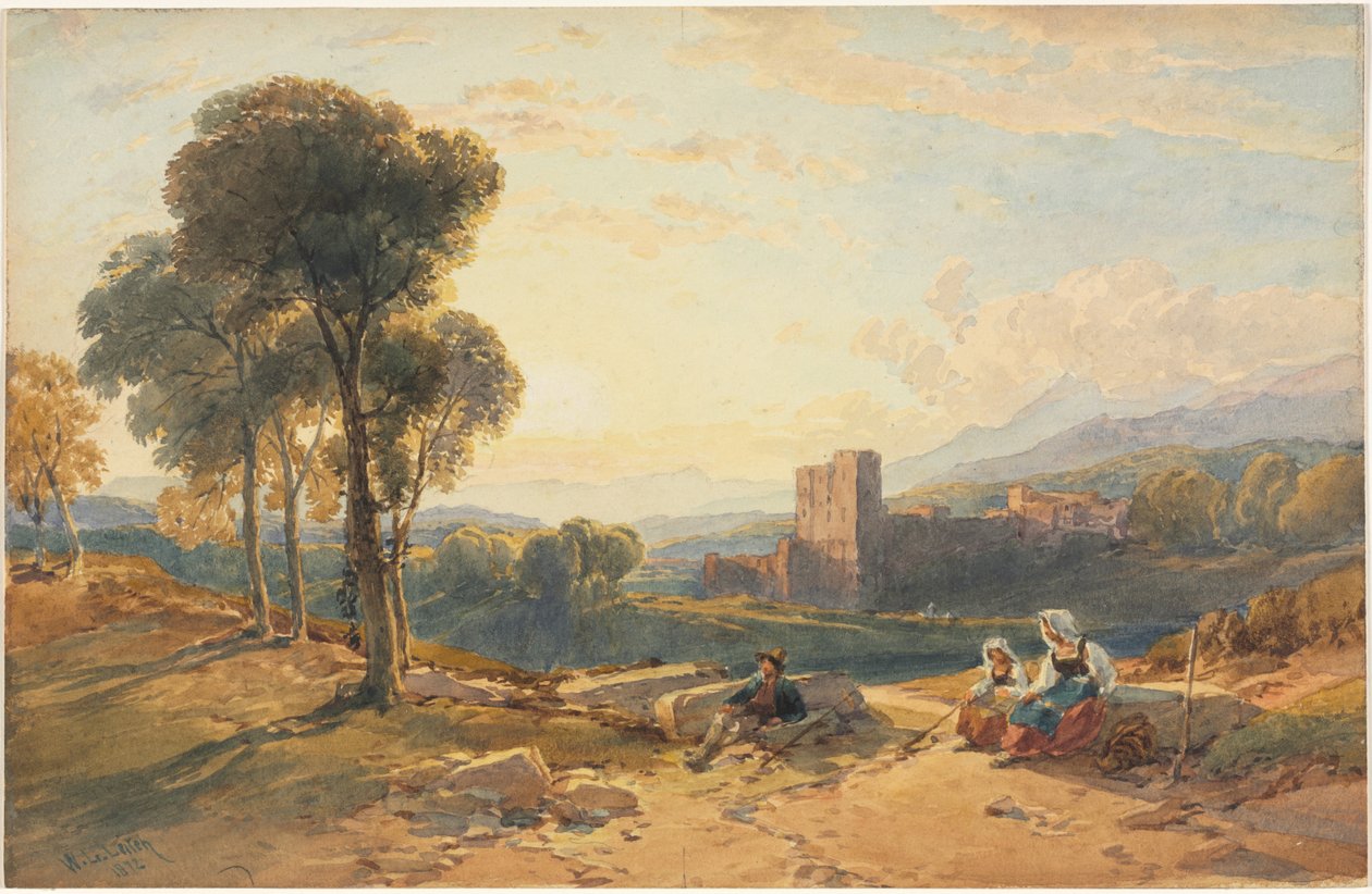 Landskap, Italien av William Leighton Leitch