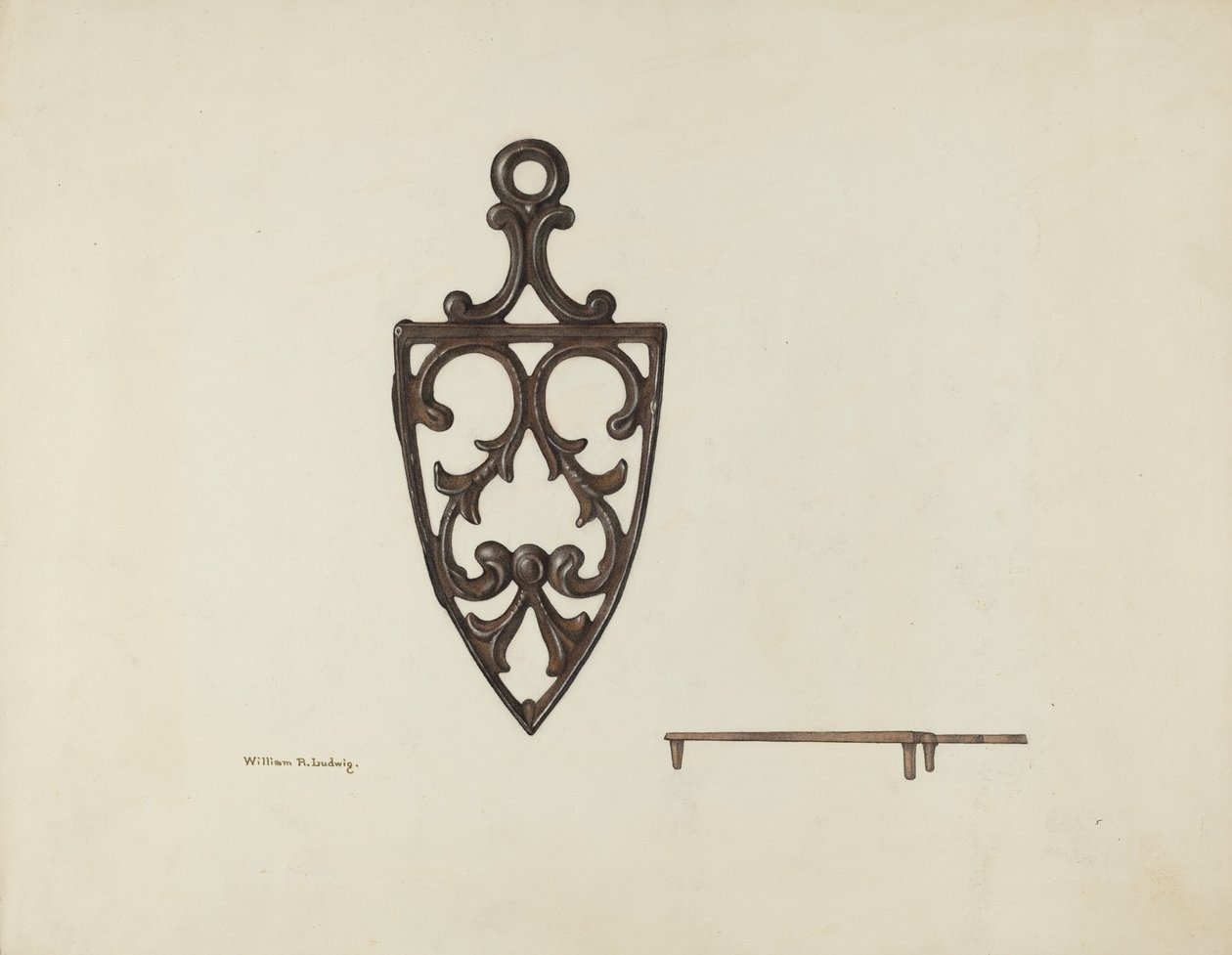 Underlägg, c. 1939. av William Ludwig
