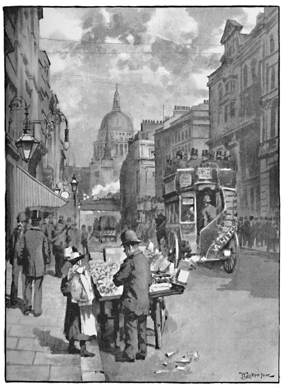Fleet Street, Visar St. Pauls, 1891 av William Luker
