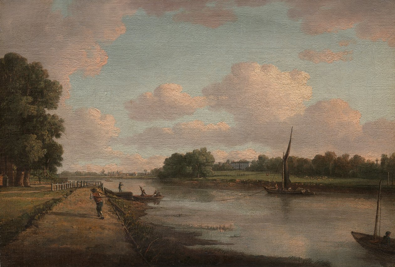 Utsikt över Themsen vid Richmond av William Marlow