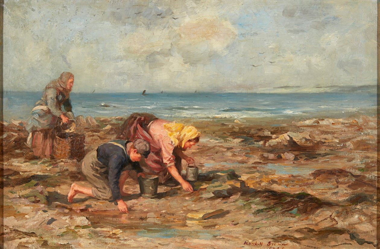 Musselsamlare (olja på duk) av William Marshall Brown