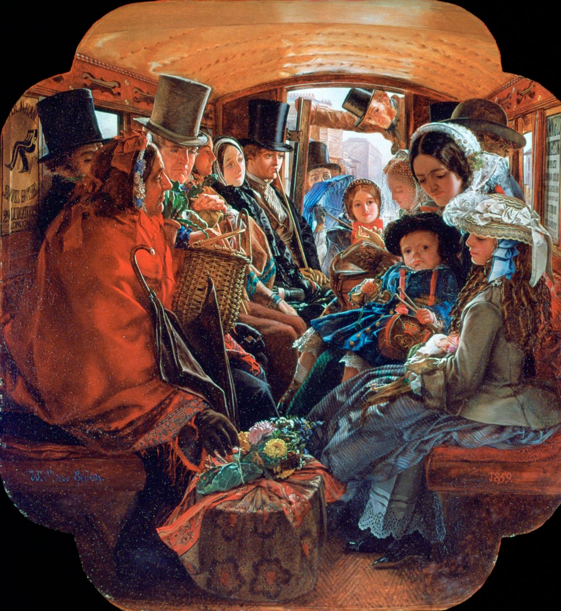 Omnibus Life i London, 1859 av William Maw Egley