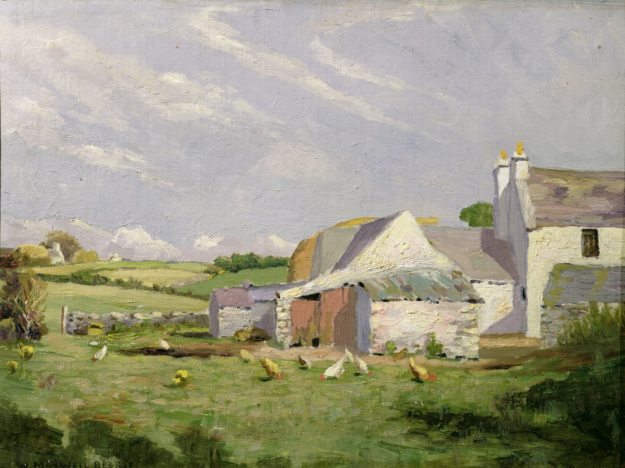 An Anglesey Farm (olja på duk) av William Maxwell Reekie