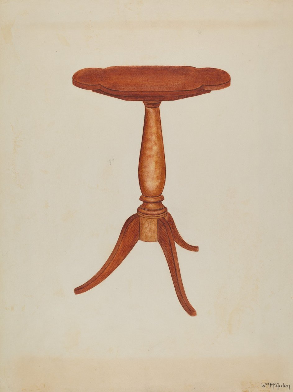 Tipp-bord eller Cant-table, 1937. av William McAuley
