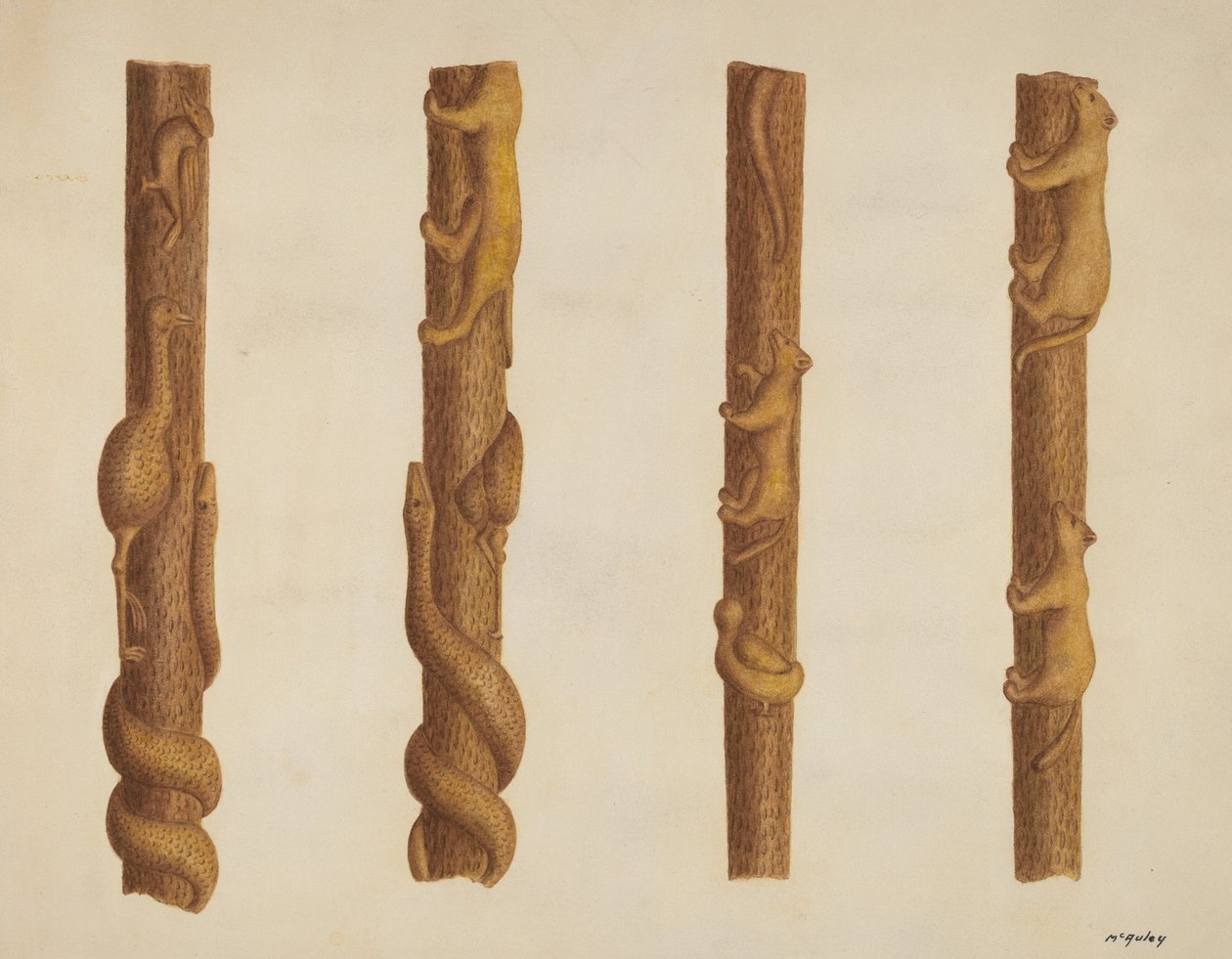 Walking Stick, c. 1940. av William McAuley