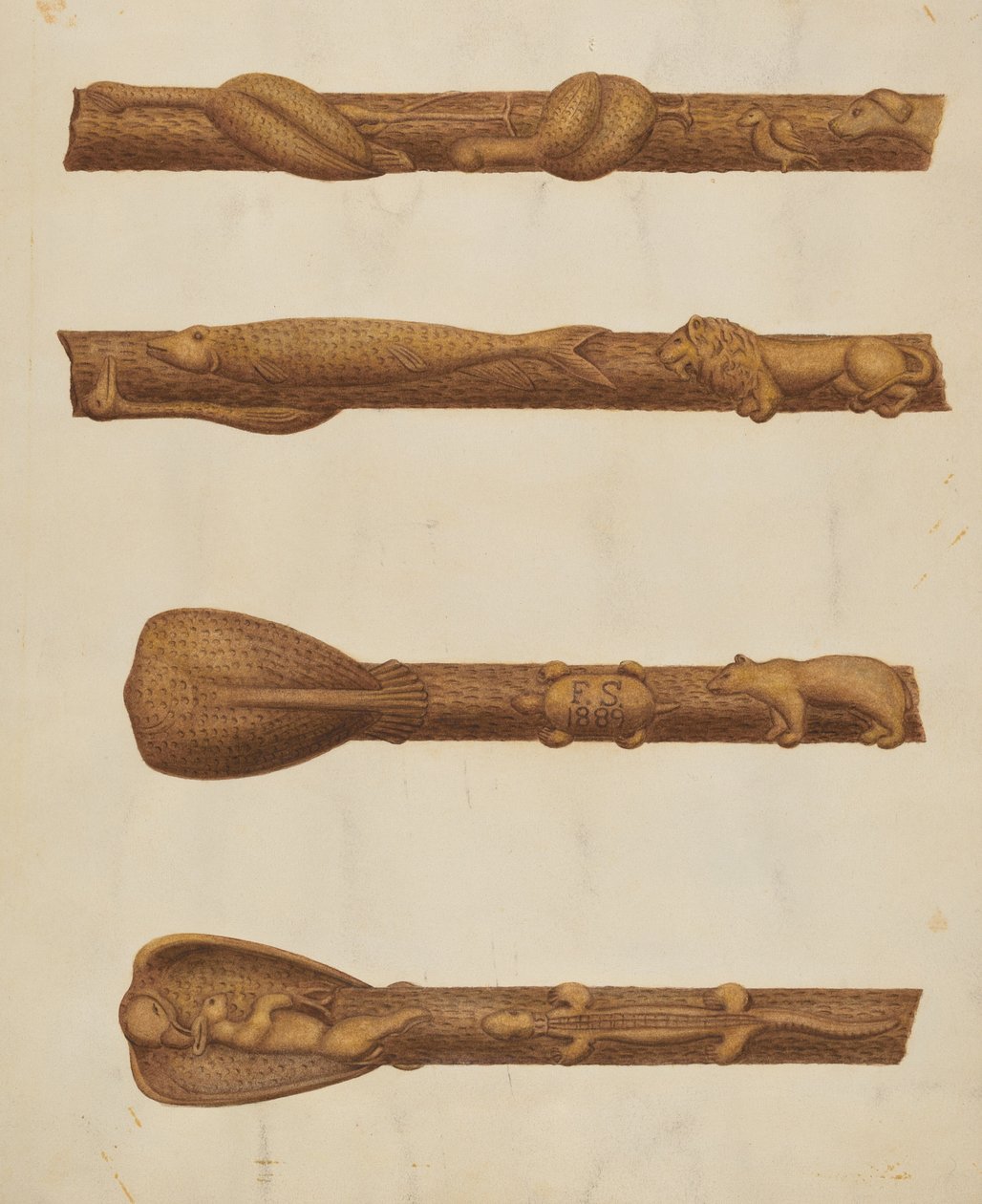 Walking Stick, c. 1940. av William McAuley