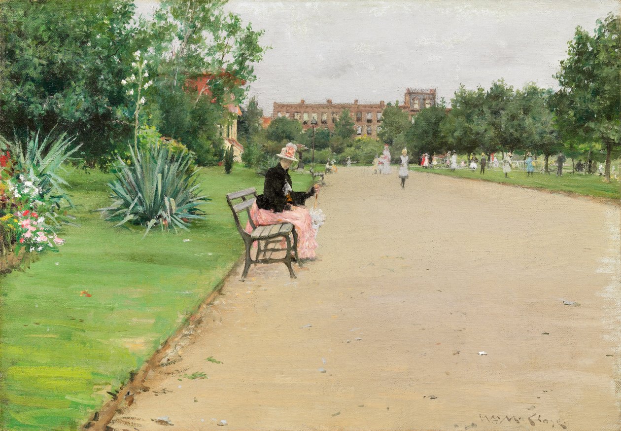 En stadspark av William Merritt Chase