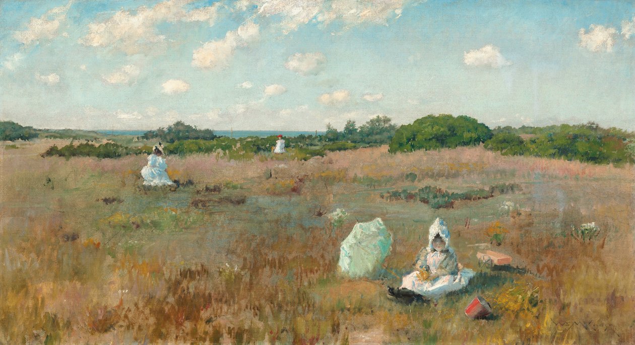 Samla höstblommor av William Merritt Chase