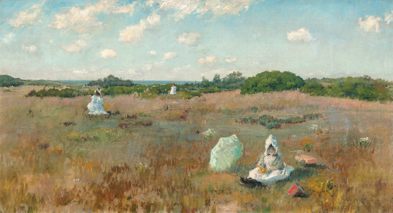 Samla höstblommor av William Merritt Chase