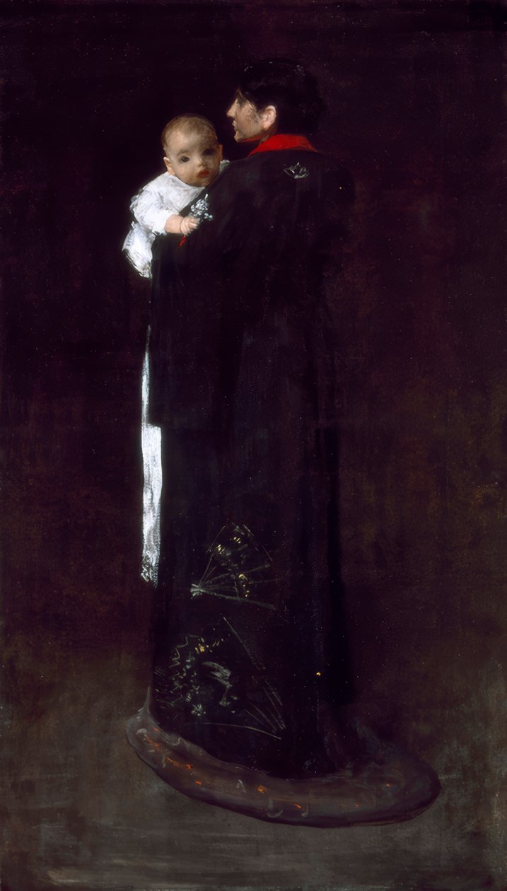 Mamma och barn av William Merritt Chase