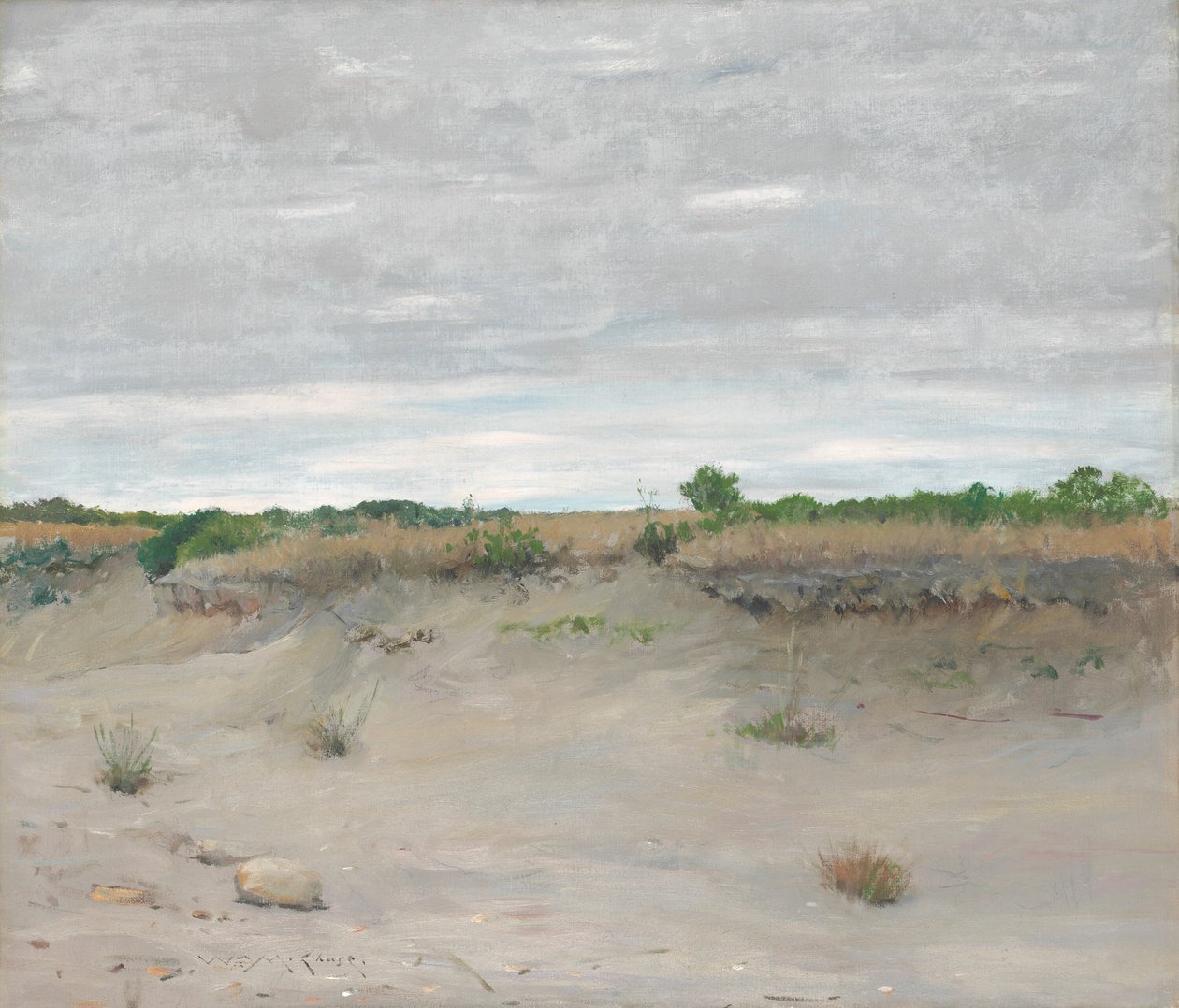 Vindpinade sandar av William Merritt Chase