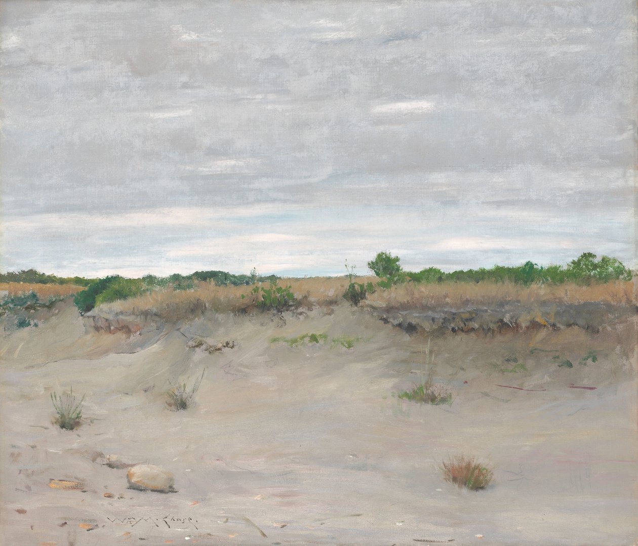 Vindpinade sandar av William Merritt Chase