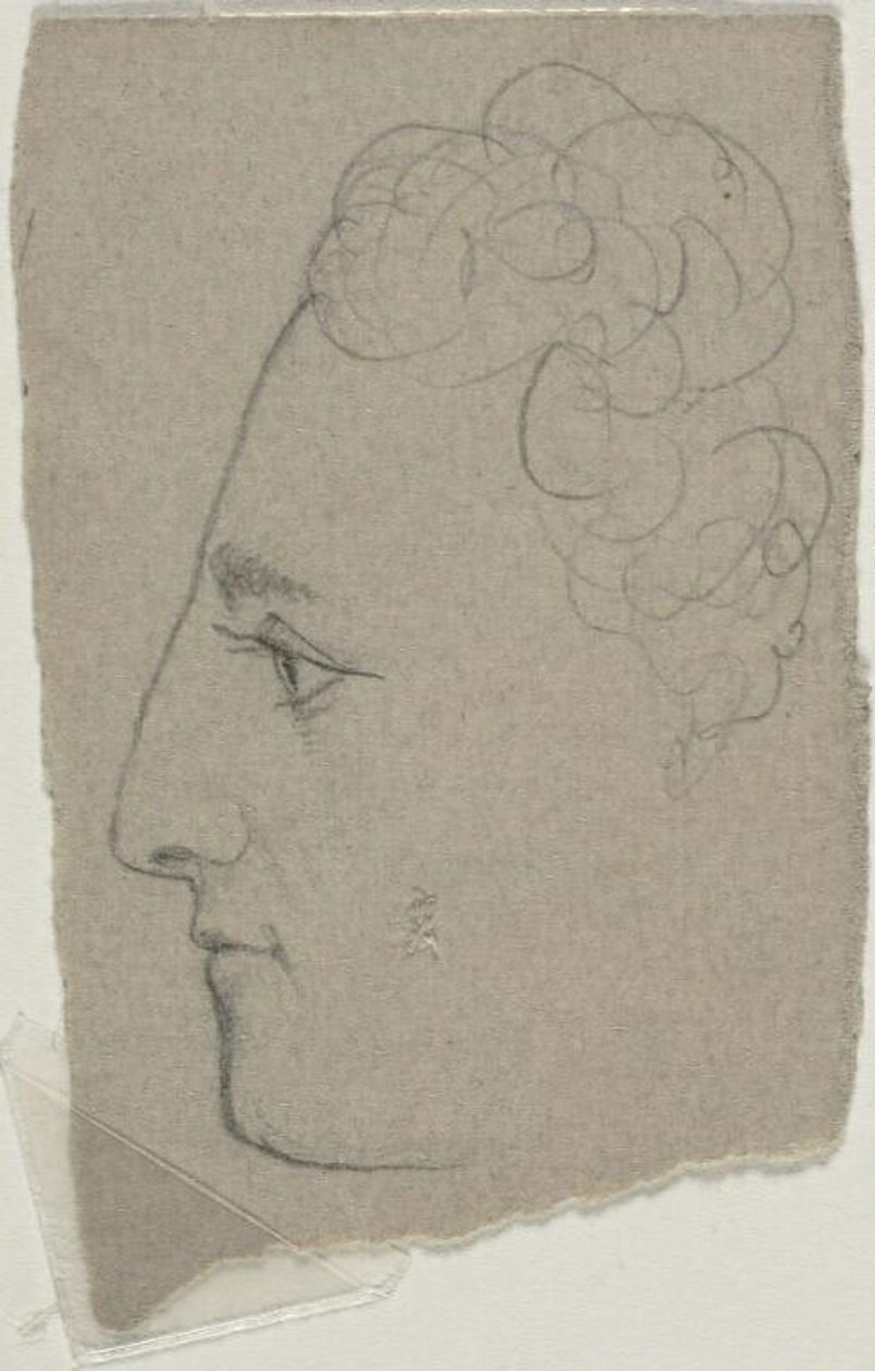 Profilskiss av William Michael Harnett