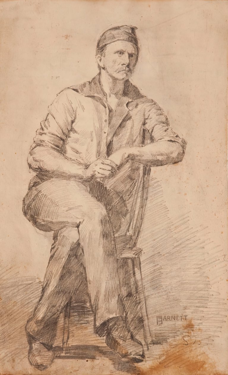 Sittande man, c. 1870. av William Michael Harnett
