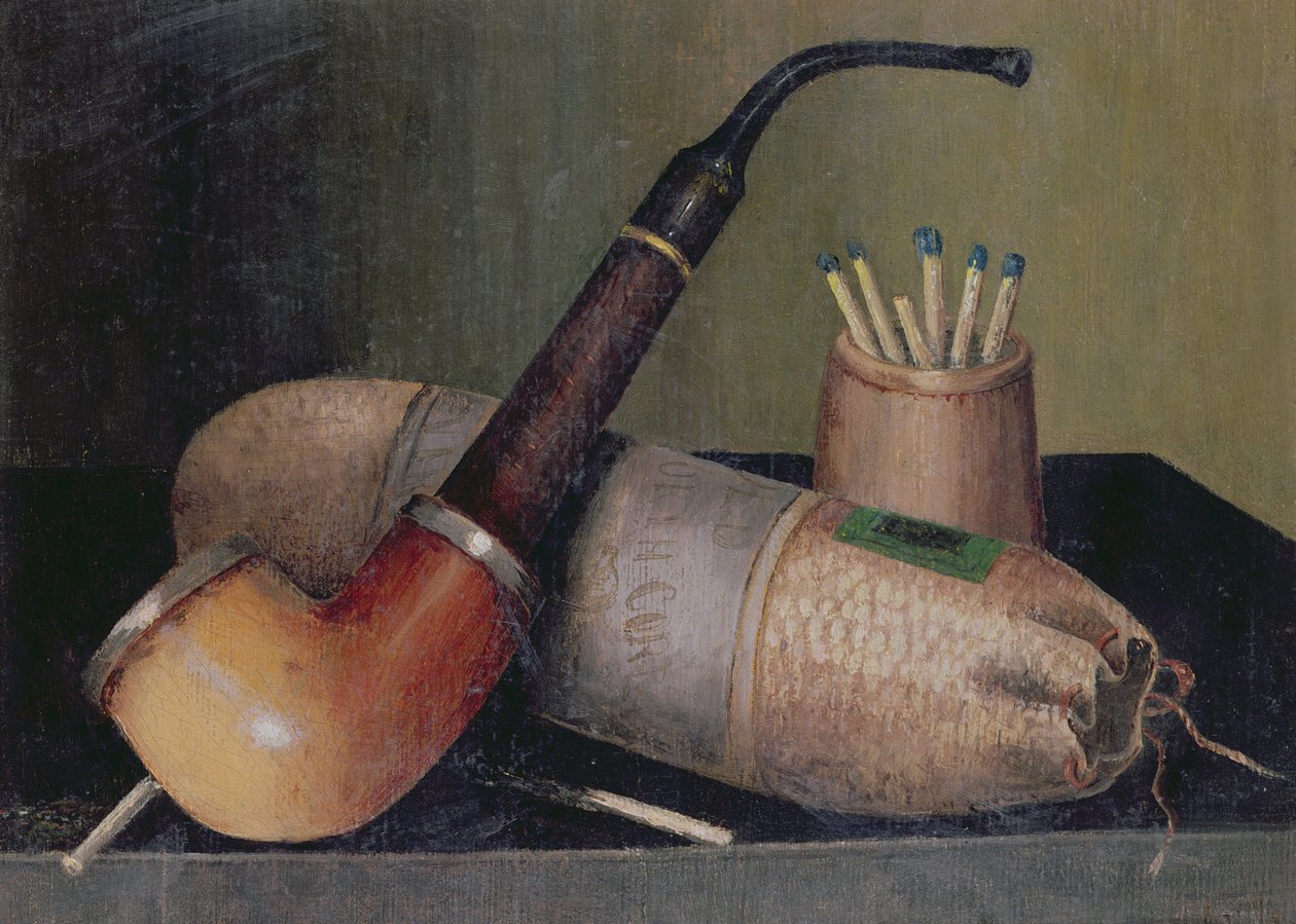 Stilleben Med Pipa av William Michael Harnett