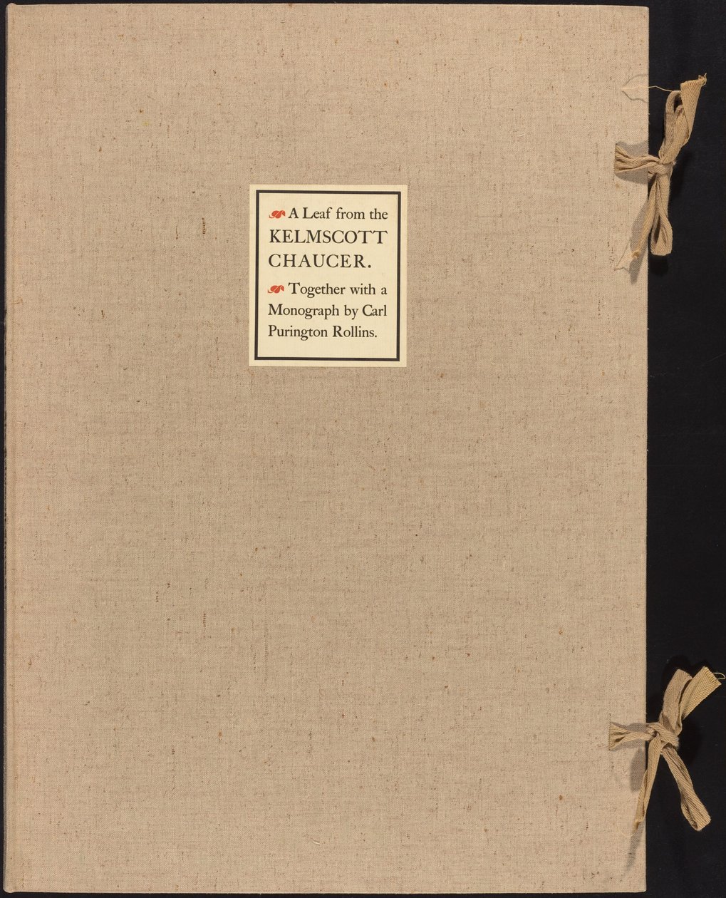 Ett blad från Kelmscott Chaucer av William Morris