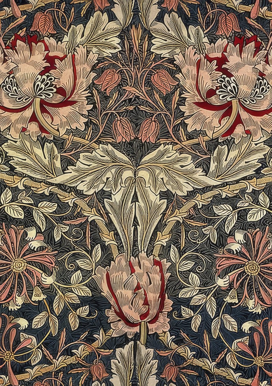 Dekorationstyg. 1876-90 av William Morris