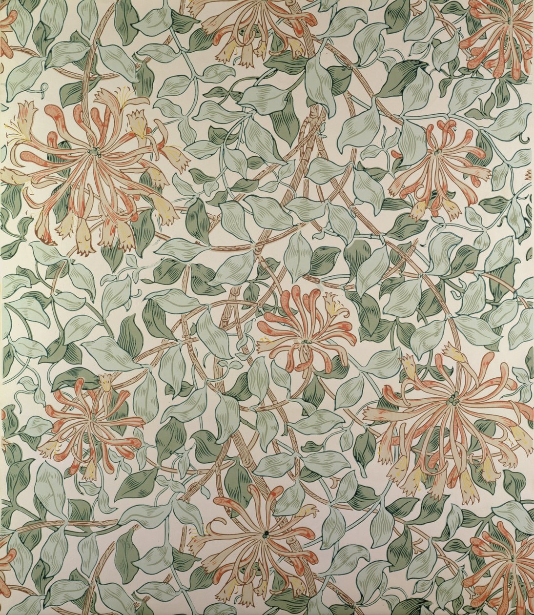 Design "Honeysuckle II av William Morris