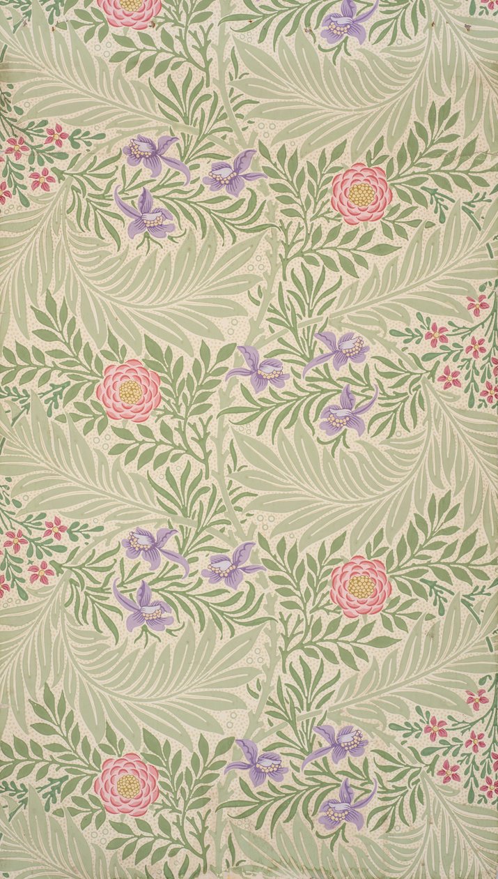 Riddarsporre. Tapeter, 1874. av William Morris
