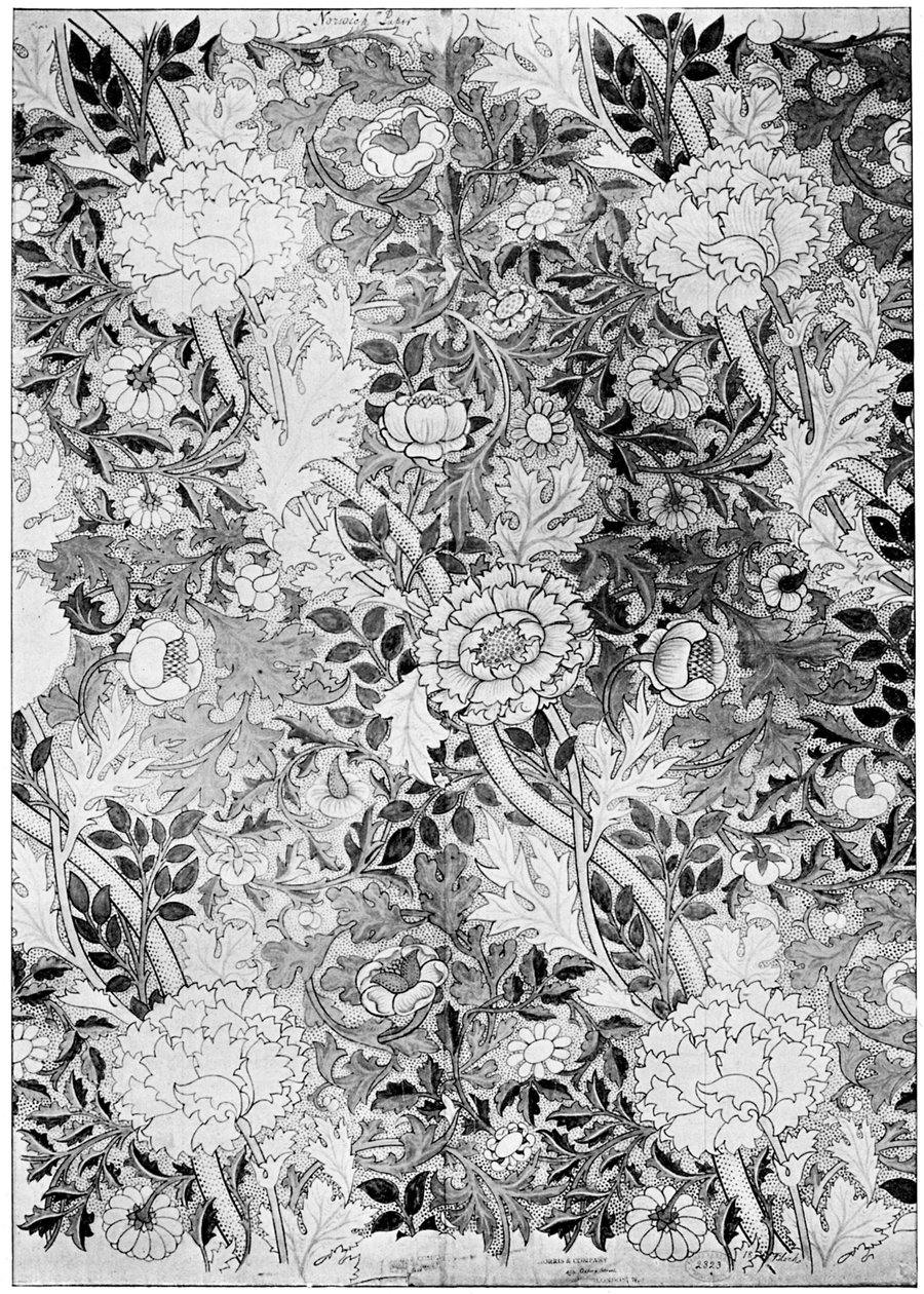 Norwich mönster tapet, 1889 1934. av William Morris