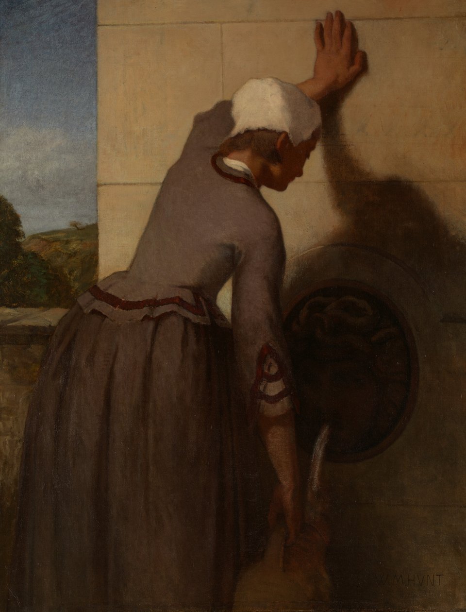 Flickan vid fontänen, 1852-54. av William Morris Hunt