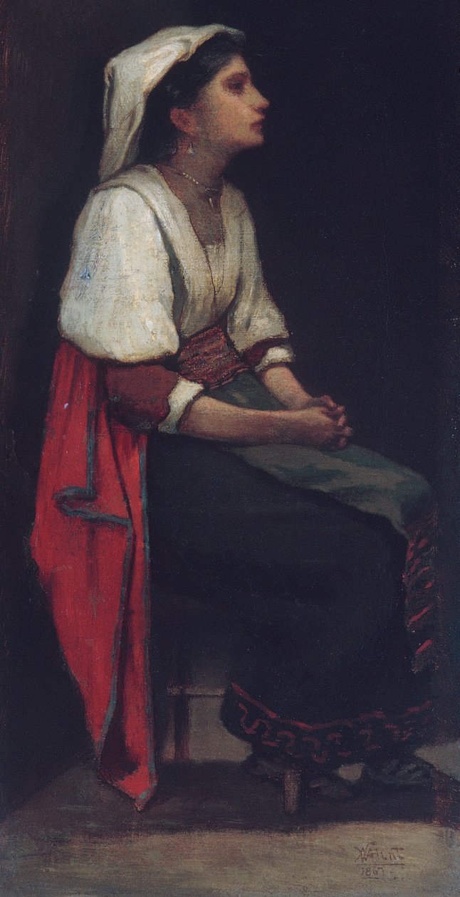 Italiensk flicka av William Morris Hunt