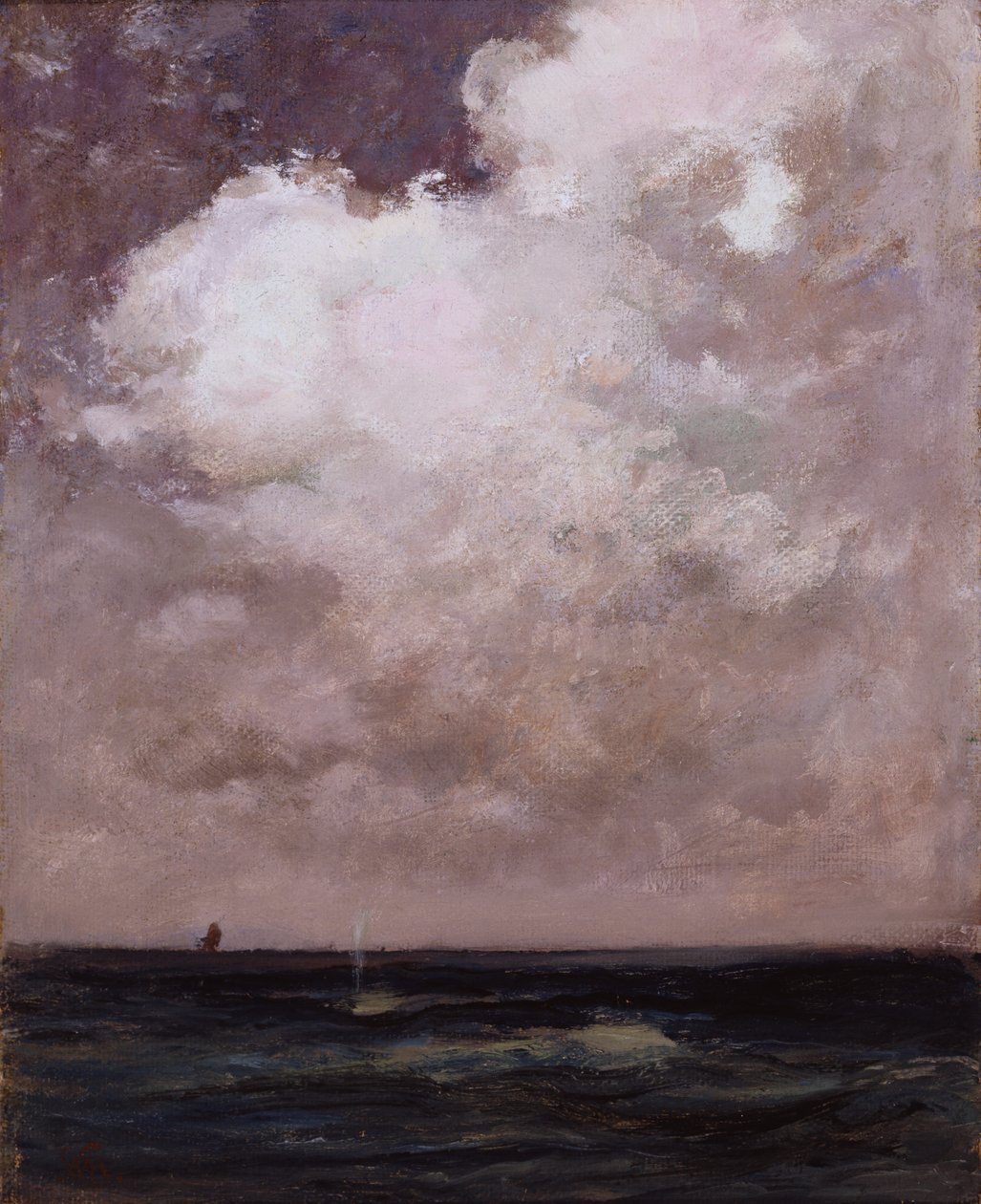 Den sprutande valen, ca. 1870. av William Morris Hunt