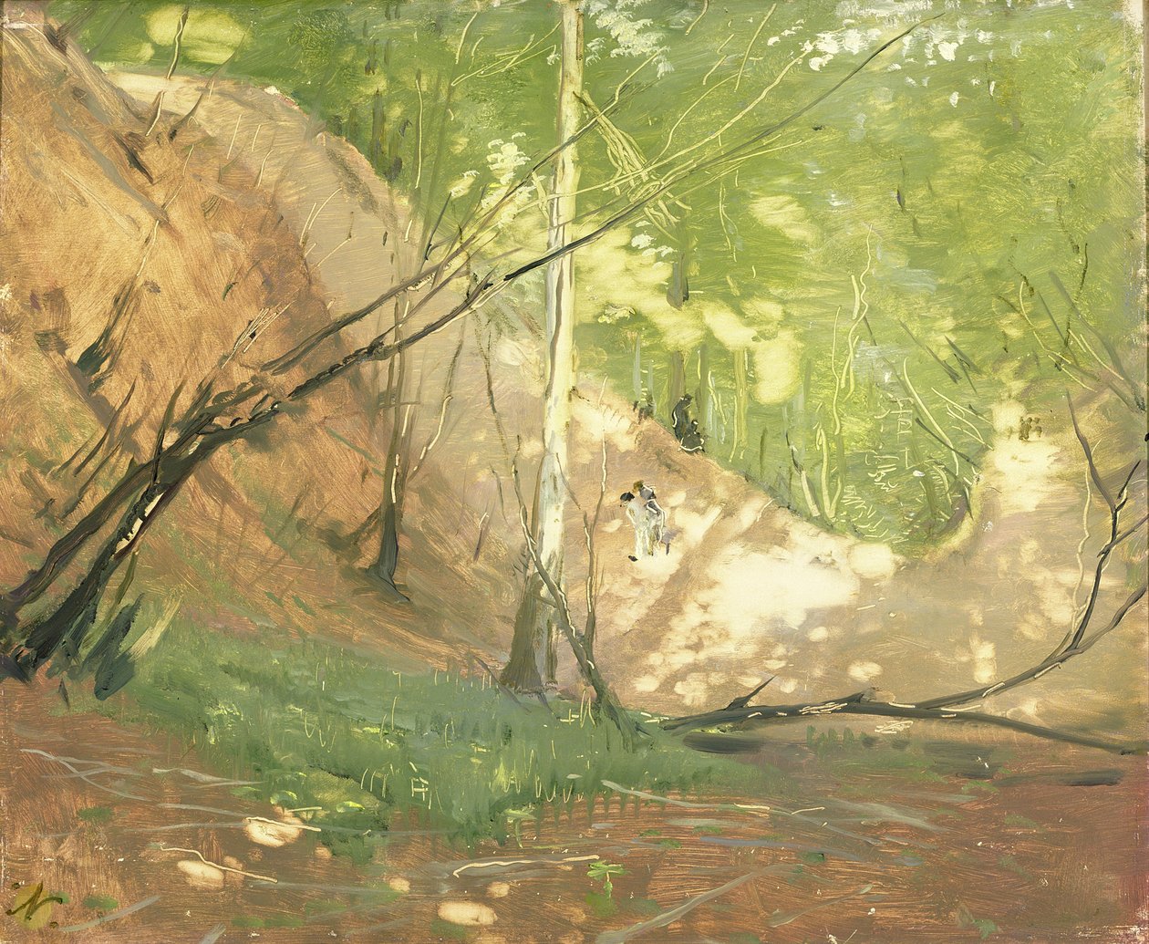 A Glade Near Midhurst (olja på duk) av William Nicholson