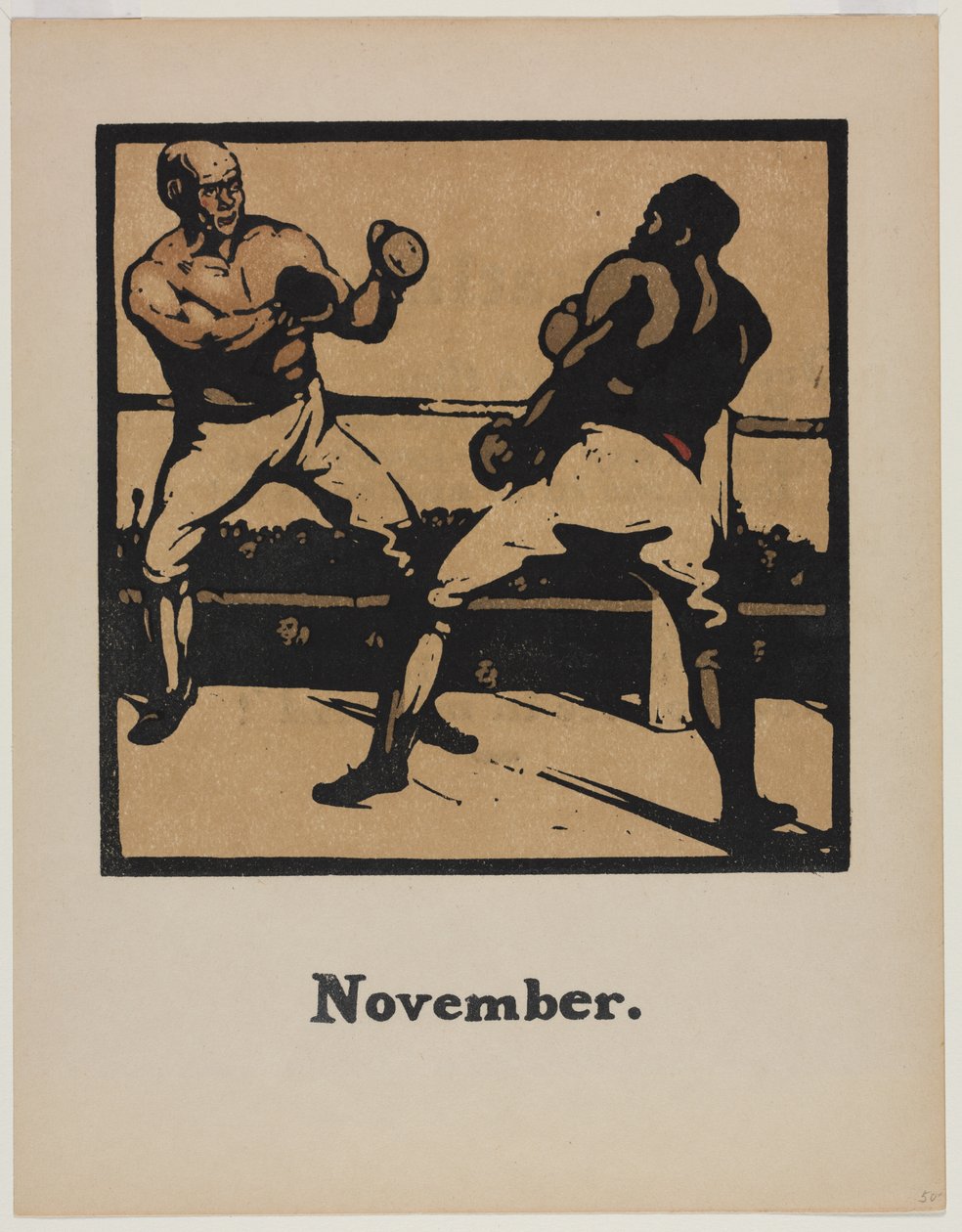 En almanacka med tolv sporter: boxning av William Nicholson