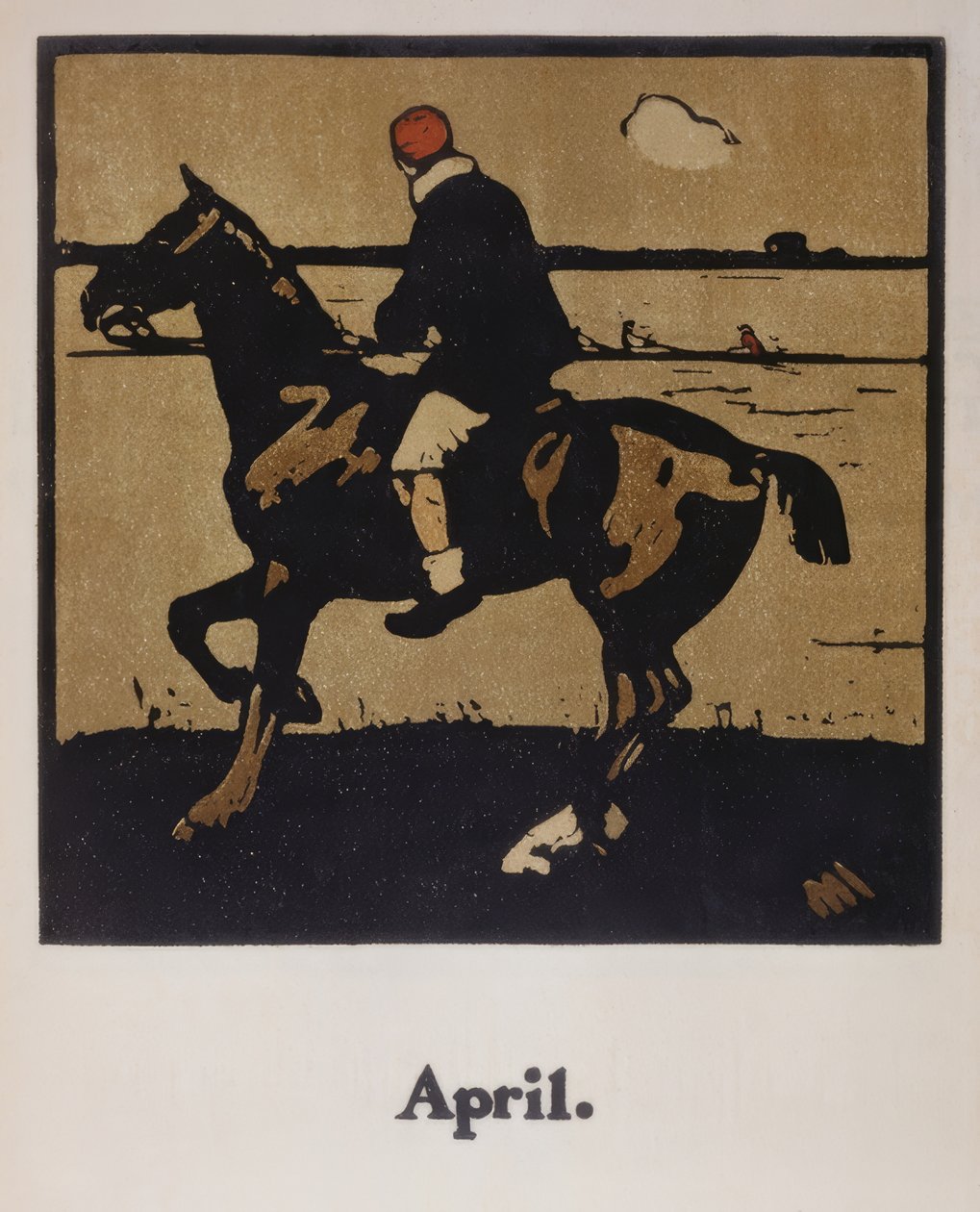 hästrace av William Nicholson