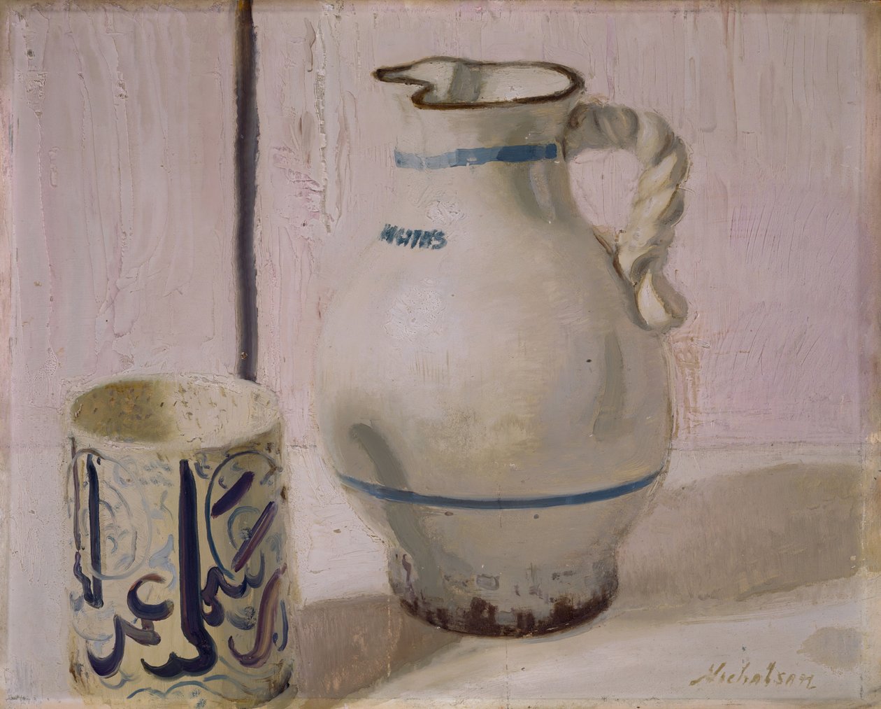Rosa stilleben med kanna, 1935-36. av William Nicholson
