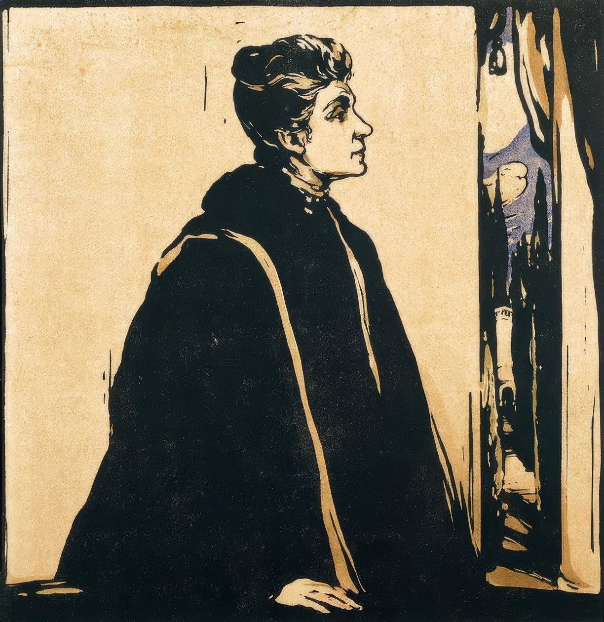 Porträtt av Eleonora Duse av William Nicholson
