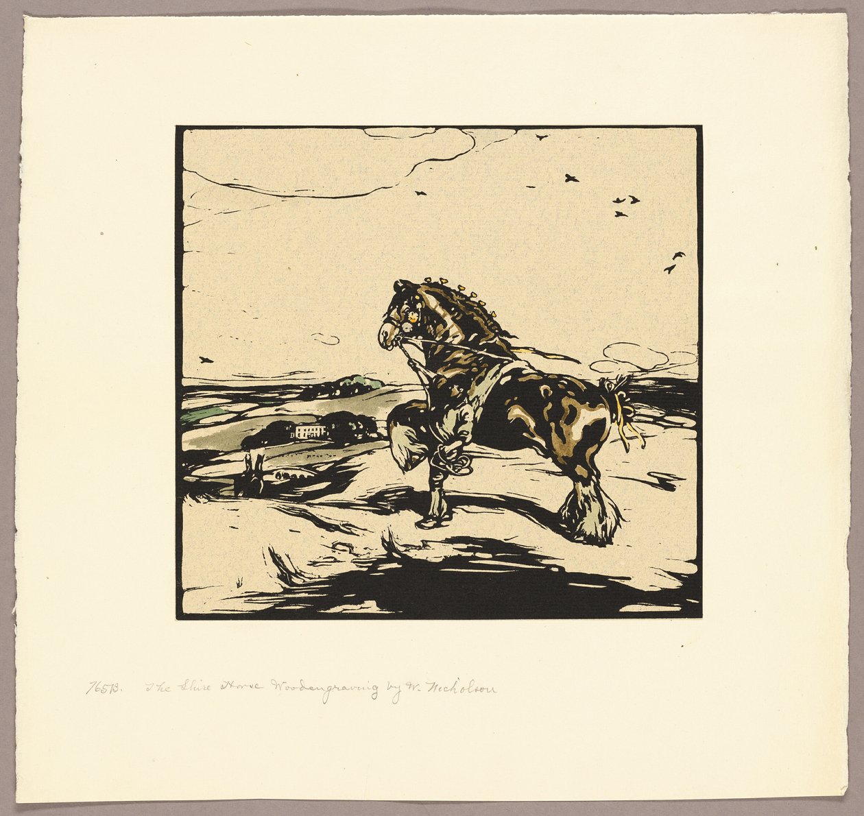 Shire-hästen av William Nicholson