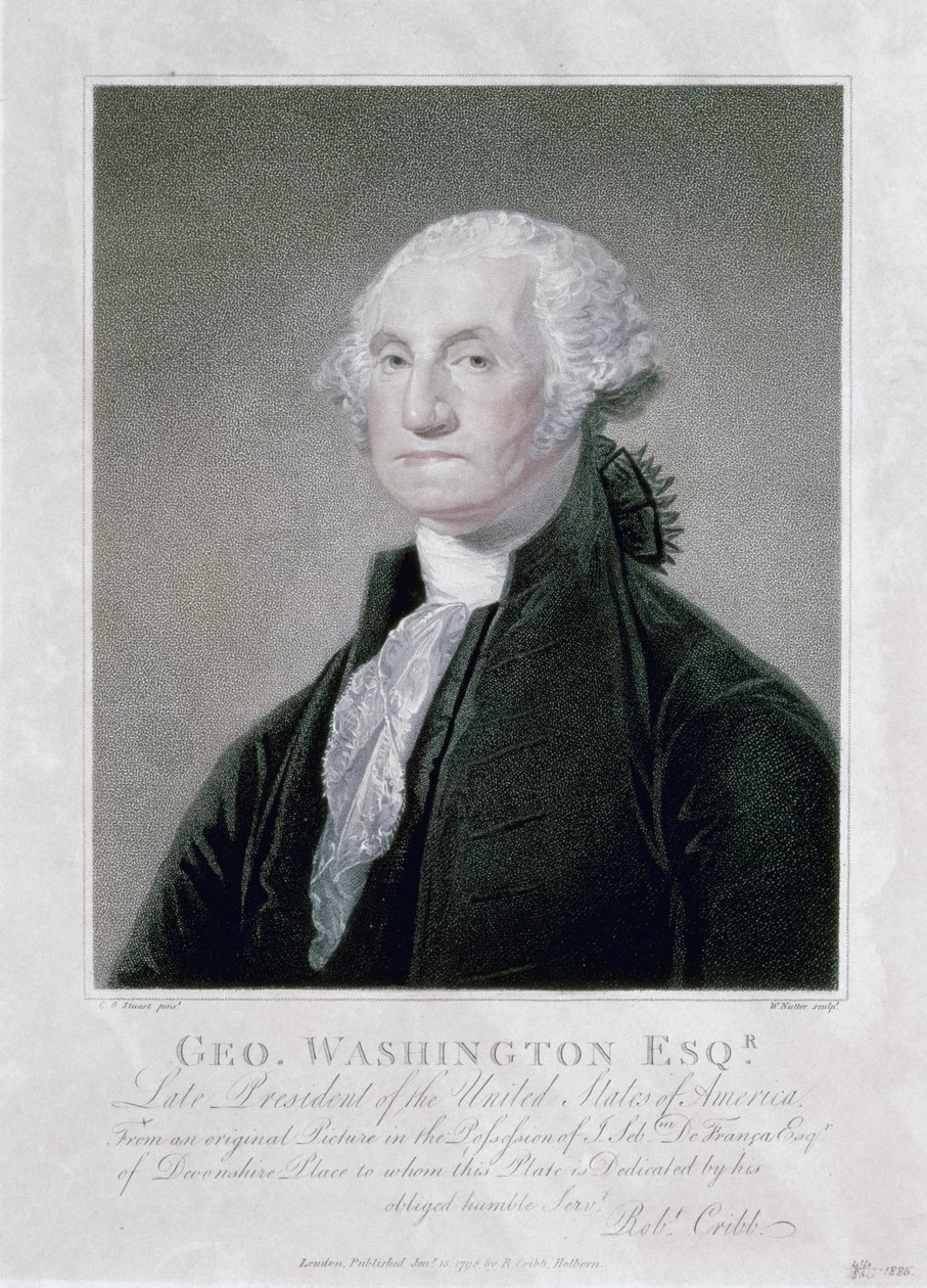 Porträtt av George Washington, 1798 av William Nutter