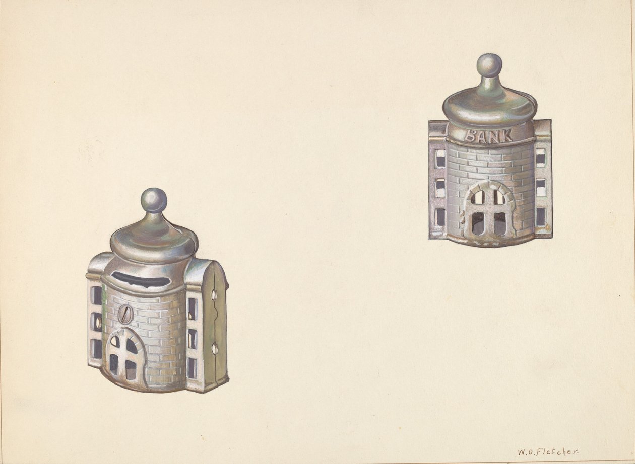 Byzantine Dome Coin Bank, ca. 1938. av William O. Fletcher