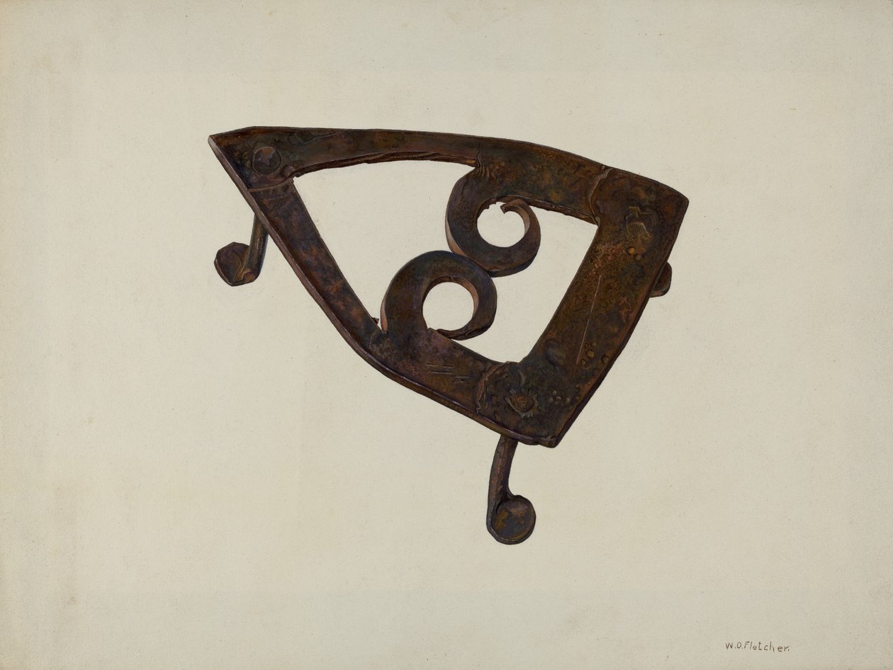 Järnunderlägg, ca. 1939. av William O. Fletcher