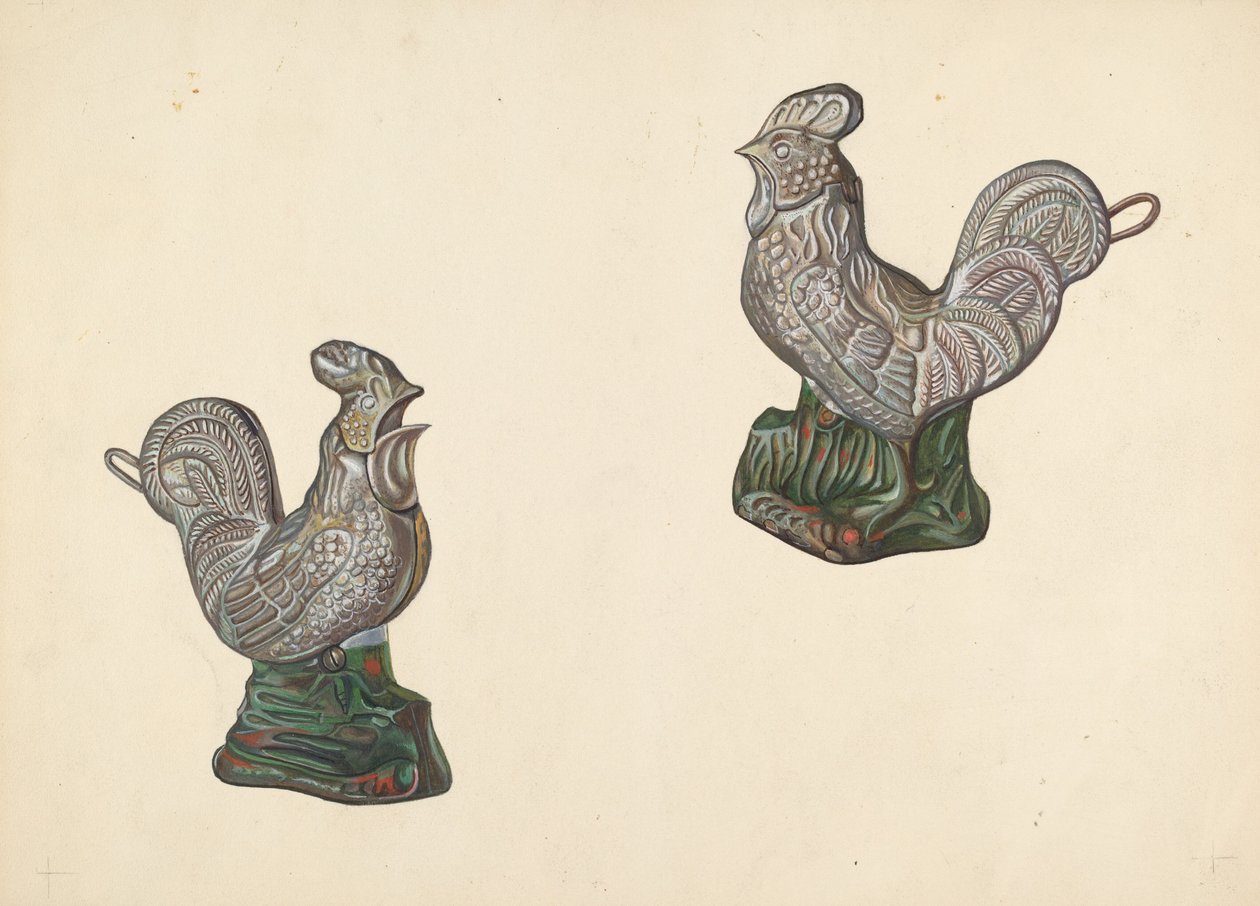 Rooster Coin Bank, ca. 1938. av William O. Fletcher