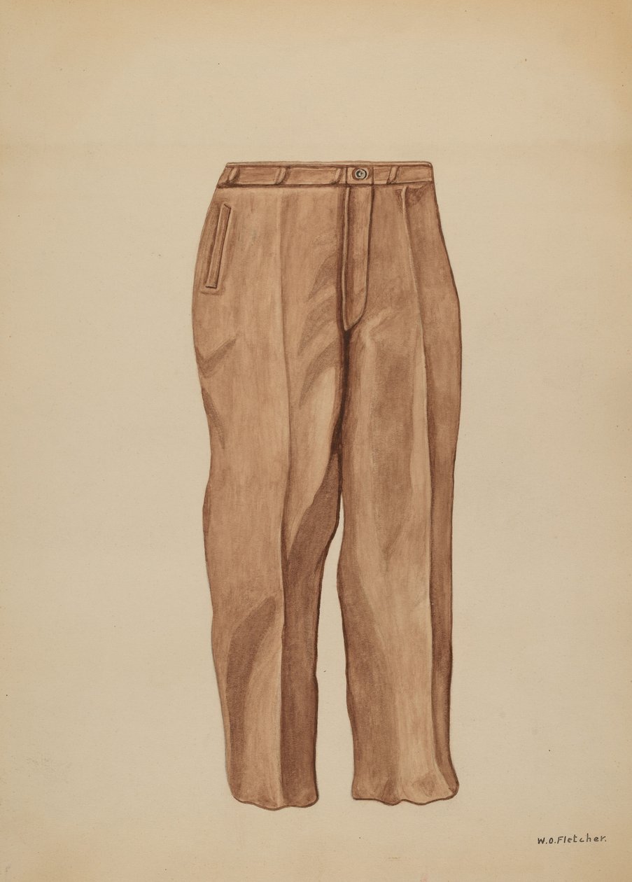 Byxor, c. 1937. av William O. Fletcher