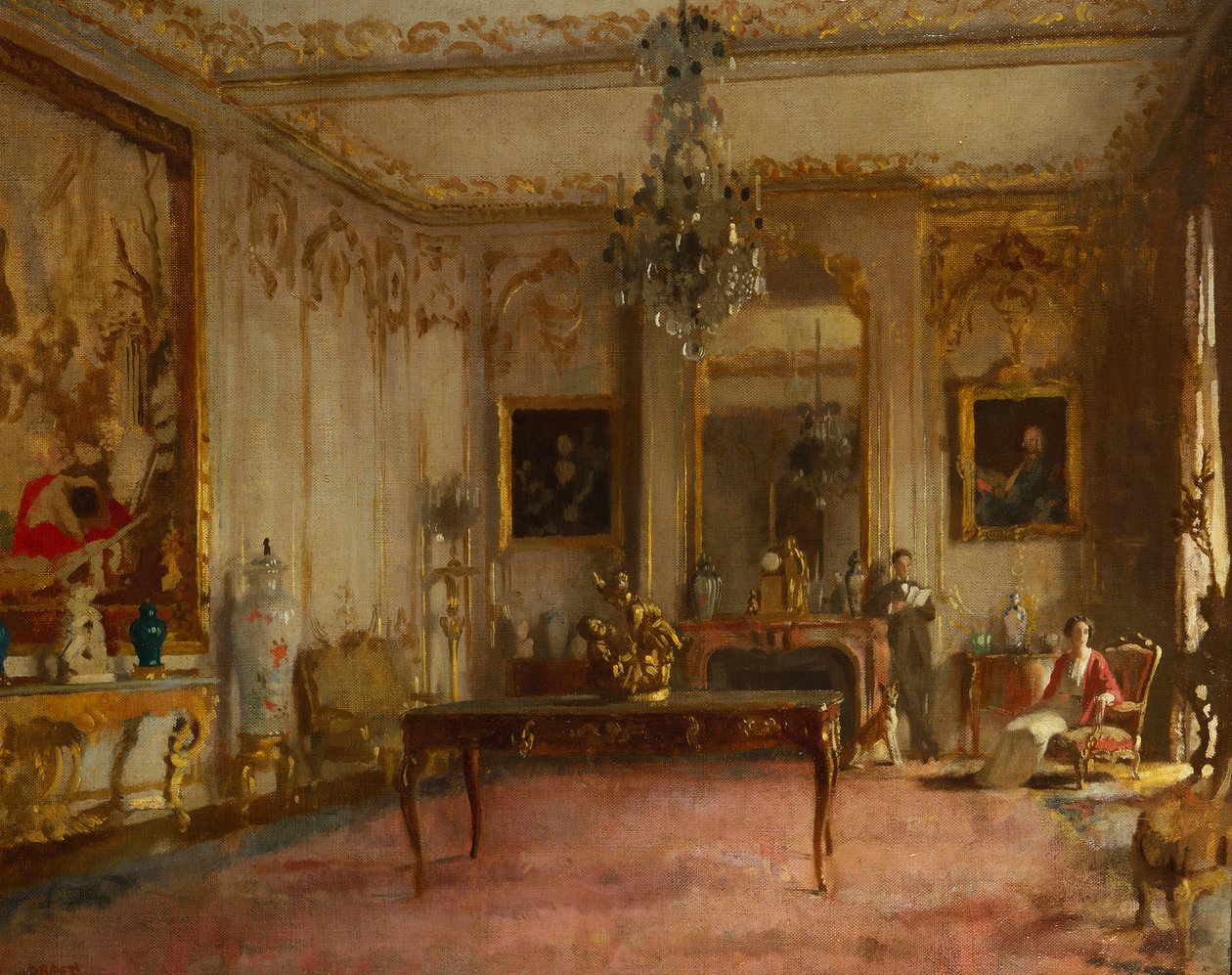 Park Lane interiör av William Orpen