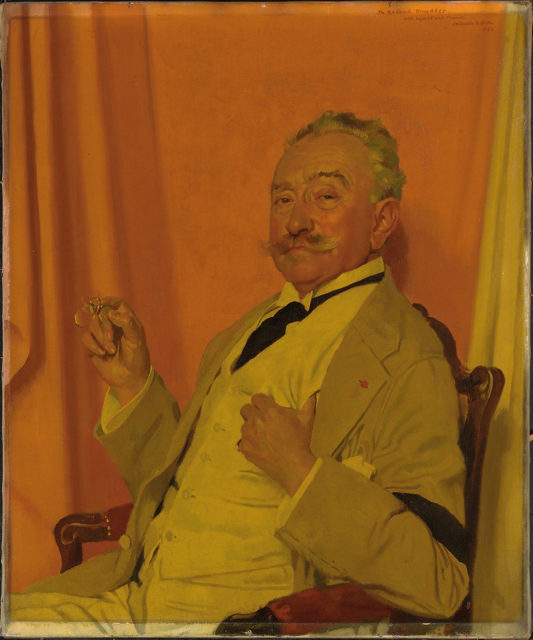 Porträtt av Roland Knoedler, 1922 av William Orpen