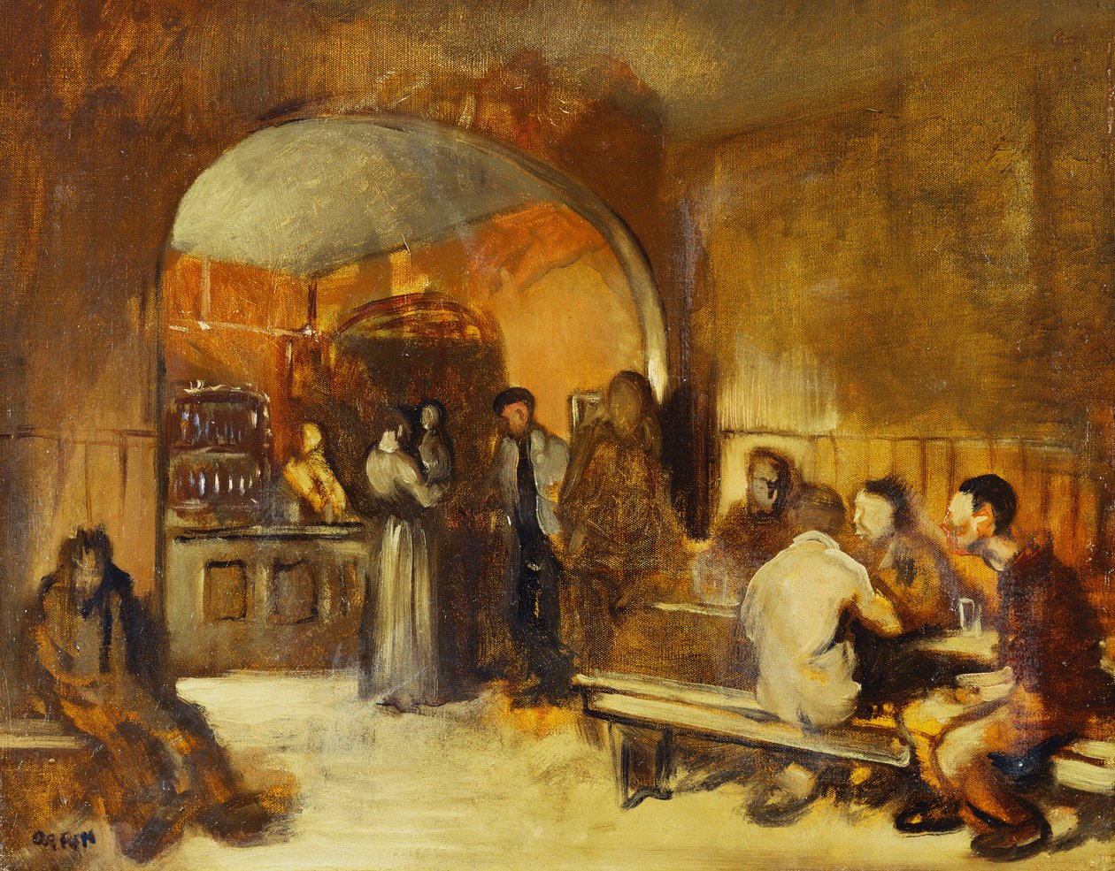 Kroginteriör av William Orpen