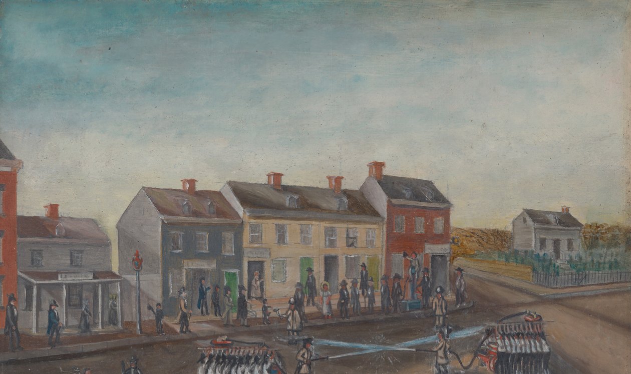 Brandmännens tvättdag, 1870-talet. av William P. Chappel