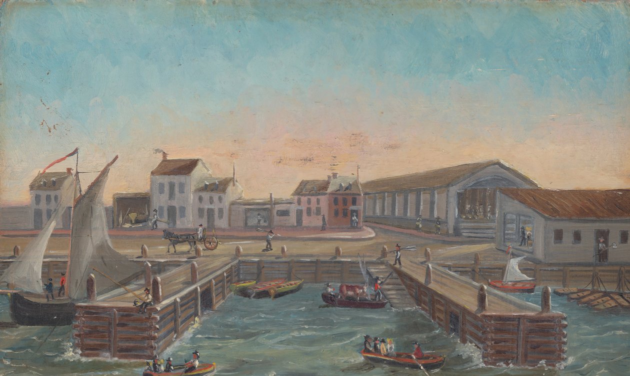 Gamla färjetrappan, 1870-tal. av William P. Chappel