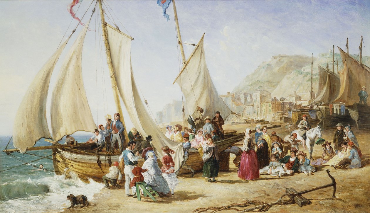 En dagsutflykt, Ramsgate, 1854 av William Parrott