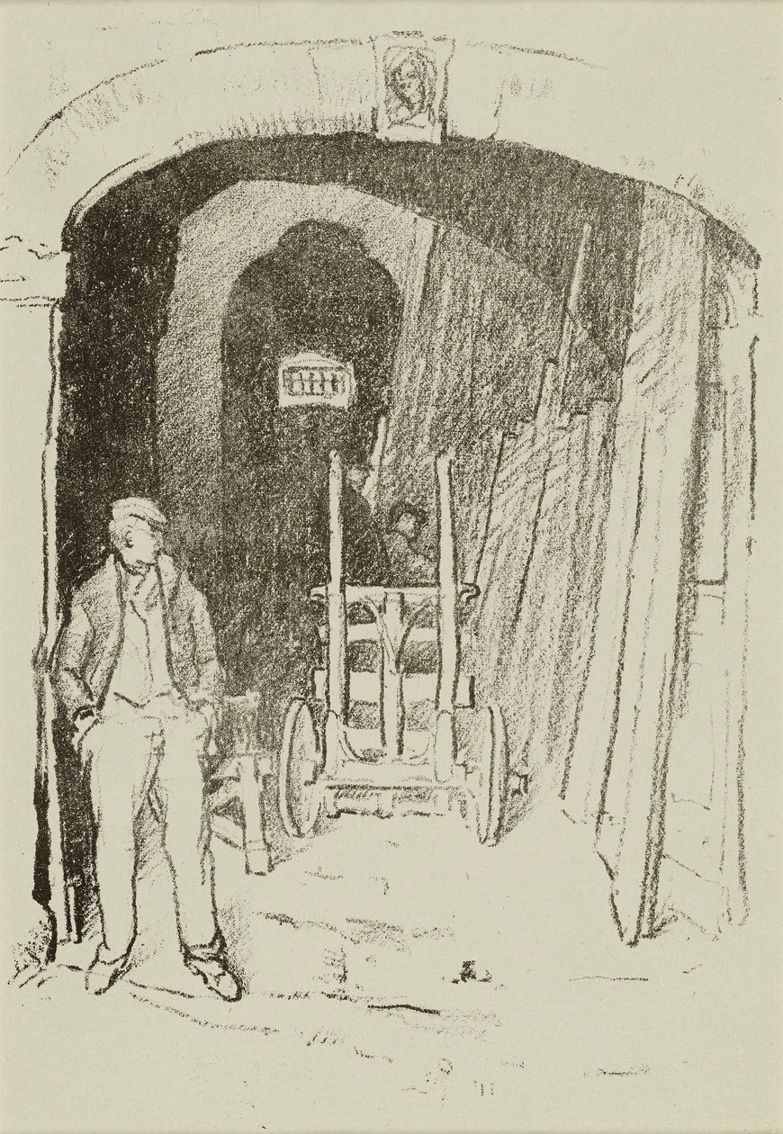 Sågaren i trä av William Penhallow Henderson