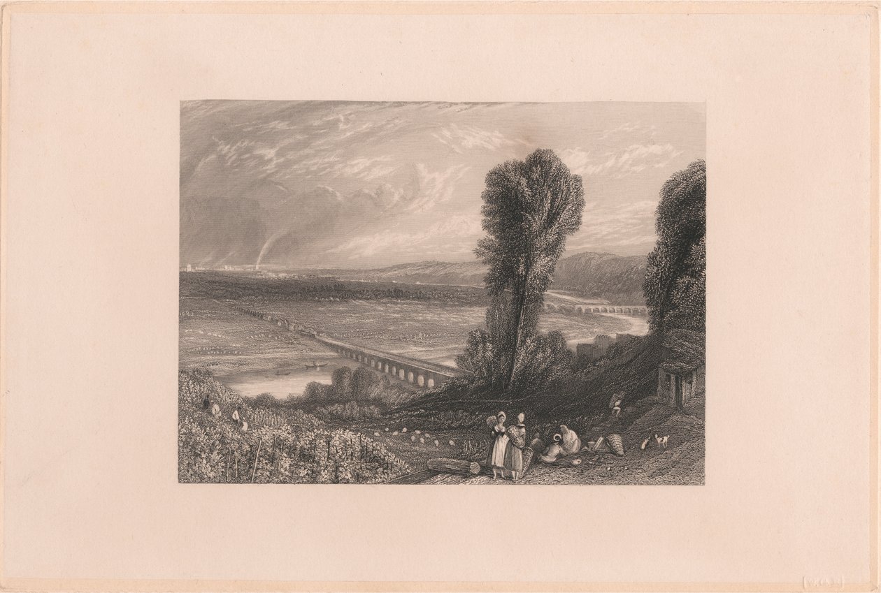 Bridge of St. Cloud & Sevres av William Radclyffe