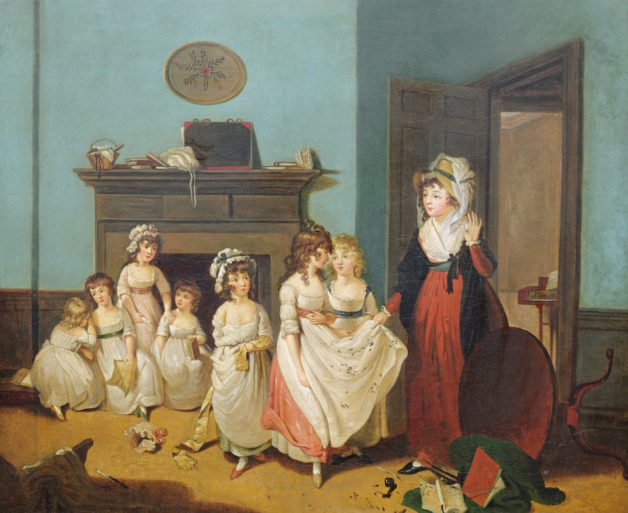 The Romps (olja på duk) av William Redmore Bigg