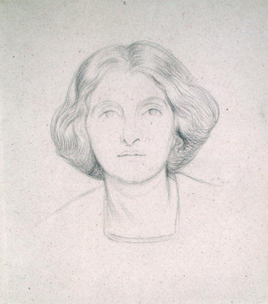Porträtt av Mrs Max Beerbohm av William Rothenstein